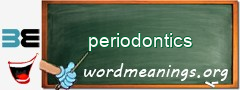 WordMeaning blackboard for periodontics